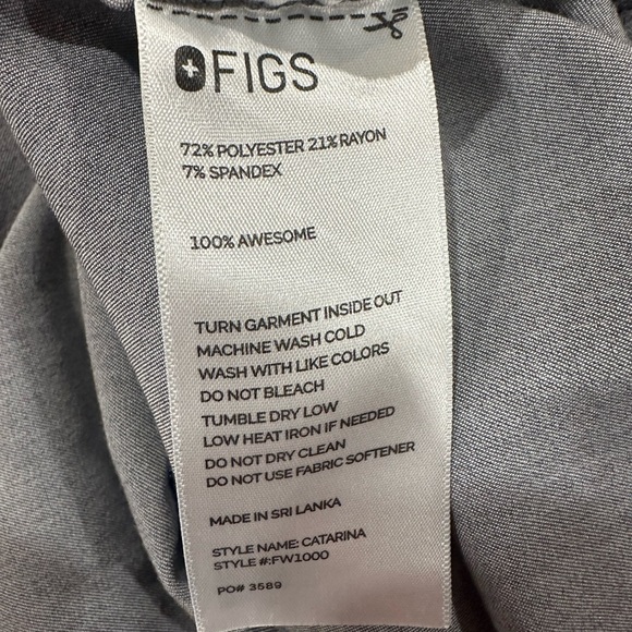 Figs Scrub Set Matching Top + Bottoms Graphite Size XXL - Picture 7 of 13